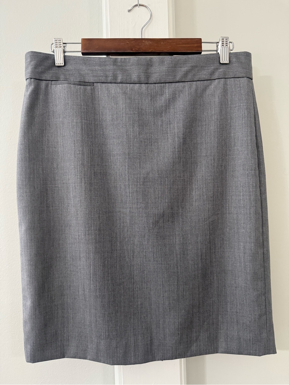 J. Crew Gray Wool Blend Skirt